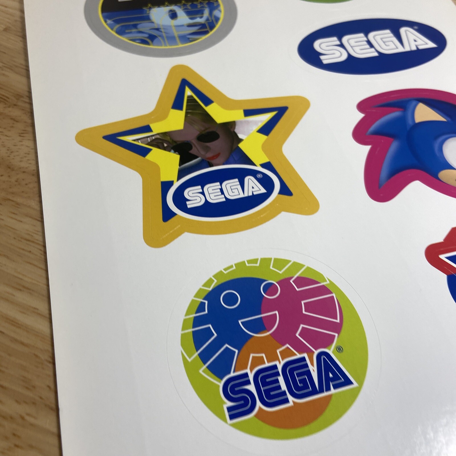 Vintage Sega Genesis Sonic The Hedgehog Stickers – 8 Stickers per sheet