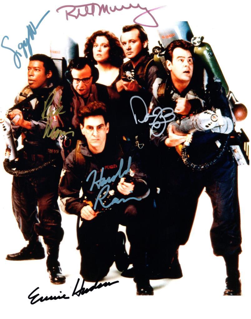 Rick Moranis Murray Aykroyd Weaver +2 signed 11×14 Photo autographed Pic and COA