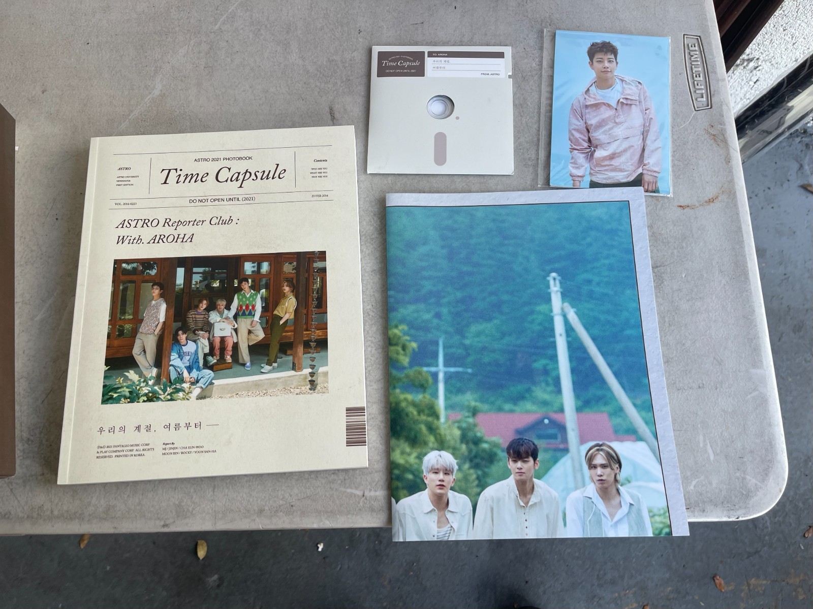 Astro 2021 Photobook: Time Capsule Summer Memories K-Pop Group DVD Poster Card