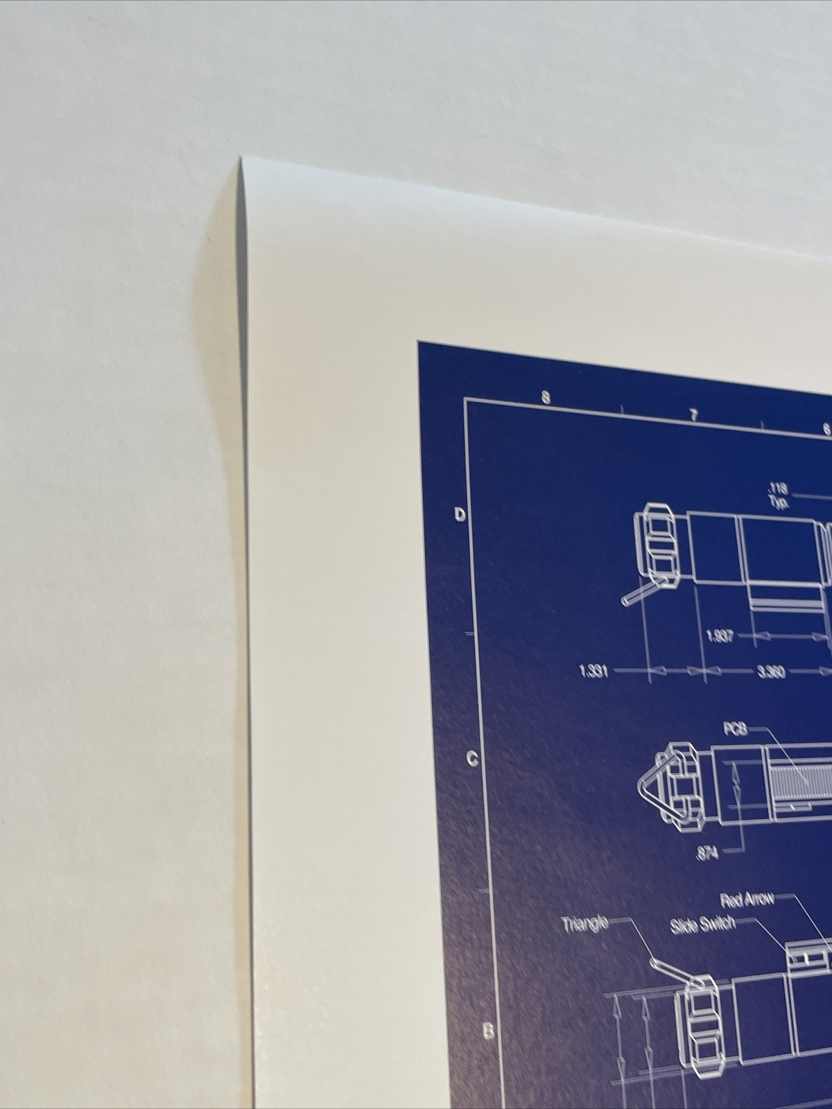 Rare Master Replica Luke Skywalker Lightsaber Blueprint Lithograph 1878/5000