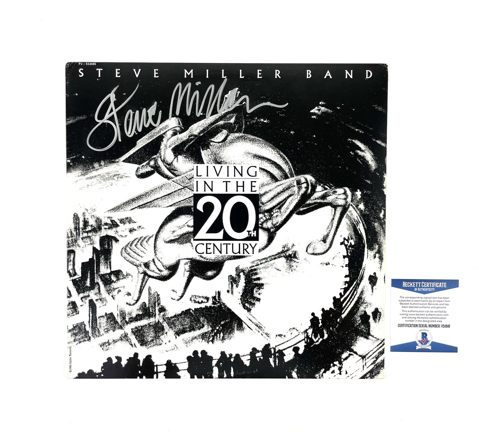 Steve Miller Autographed Signed Vinyl Record BAS Living In The 20th Century Rare