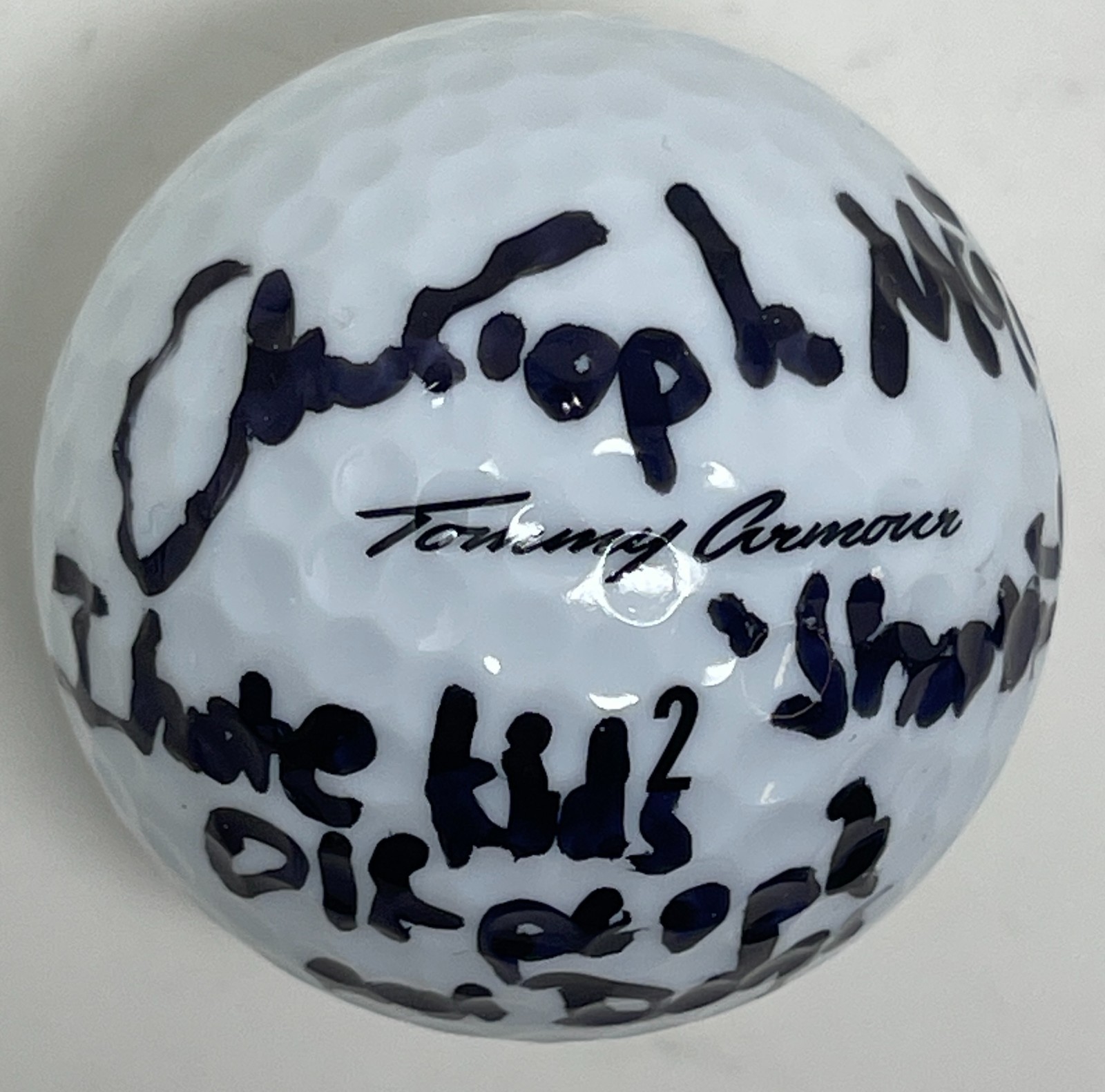 Christopher McDonald Signed Golf Ball Happy Gilmore Shooter McGavin Film