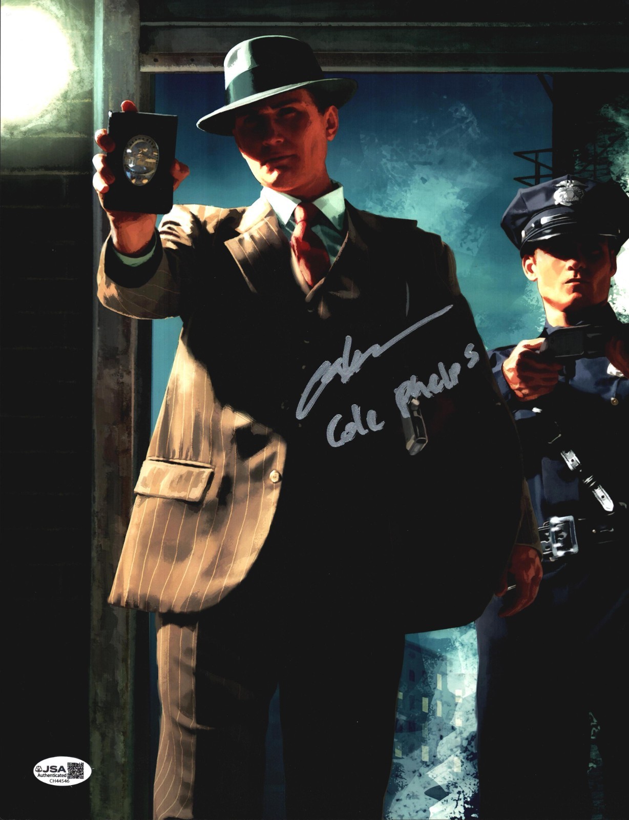 Aaron Staton Signed 11×14 L.A. NOIRE Autograph “Cole Phelps” Photo JSA COA