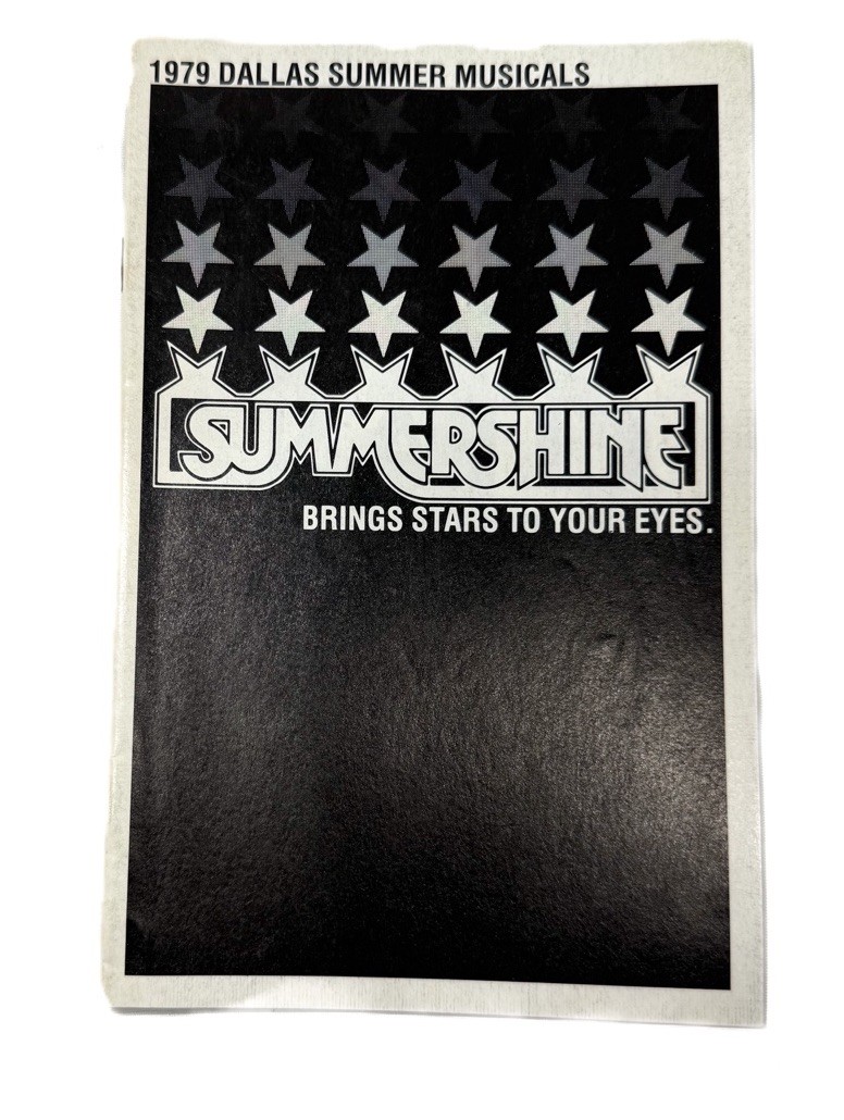 1979 Sandy Duncan Peter Pan Summershine Musicals Dallas Texas Program Guide