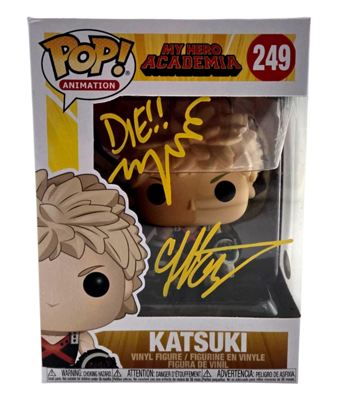 Katsuki Bakugo Signed Funko My Hero Academia Autograph Clifford Chapin JSA 424