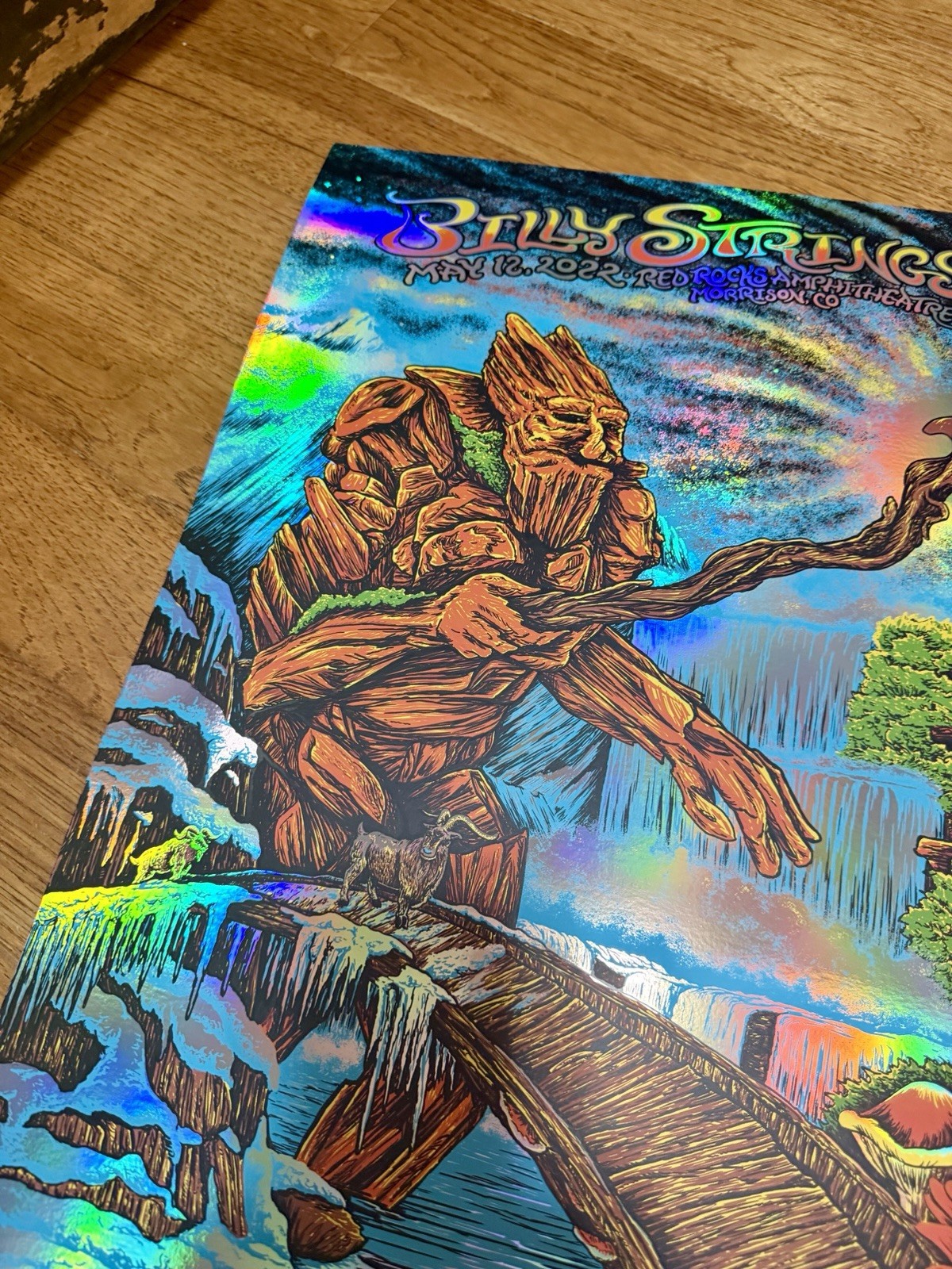 🐐Billy Strings FOIL Poster Set Red Rocks 2022 N1/N2 AP Deas Signed 🔥MINT 🐐
