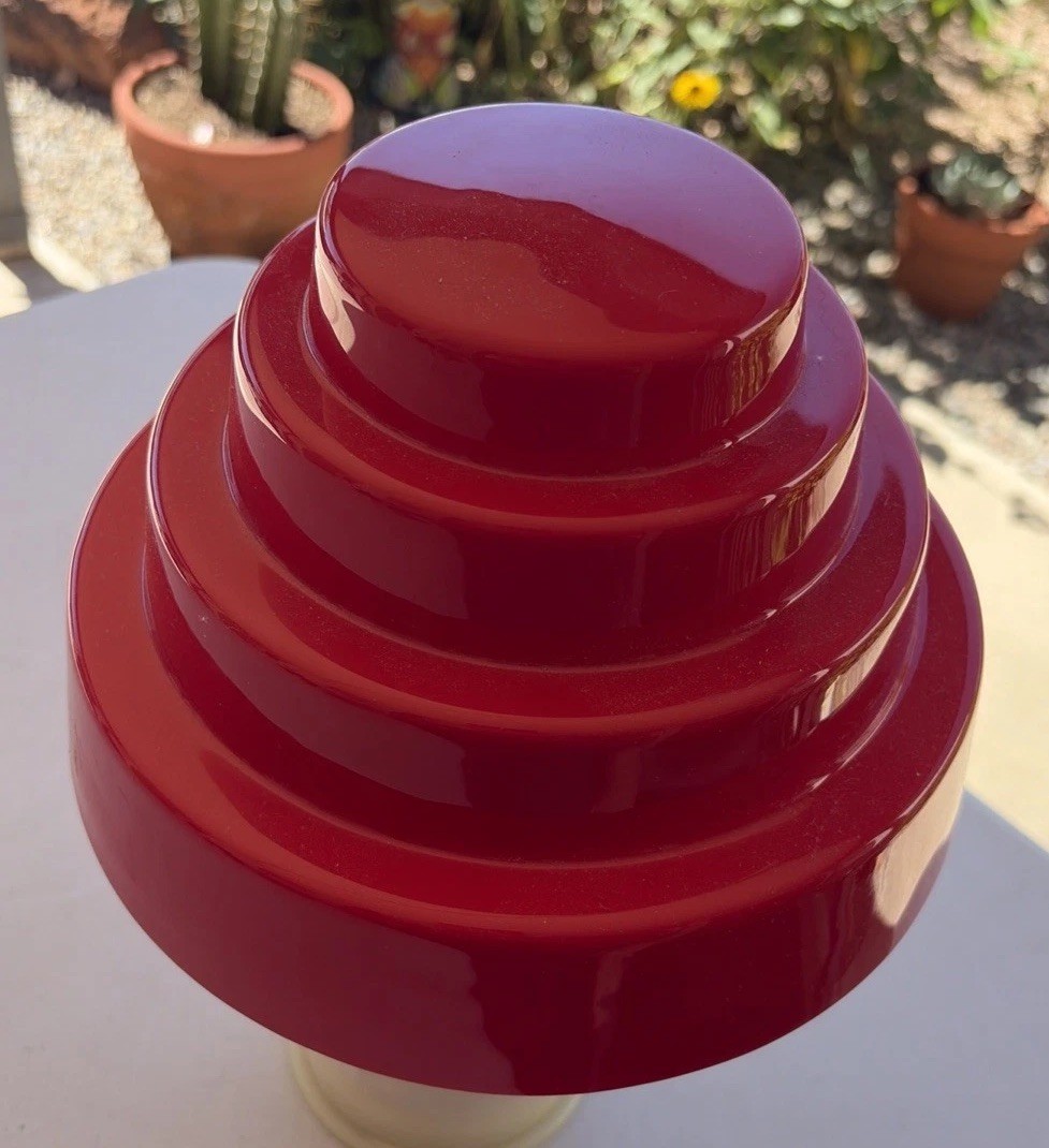 Devo Red Energy Power Dome Plastic Hat New Wave Whip It Good