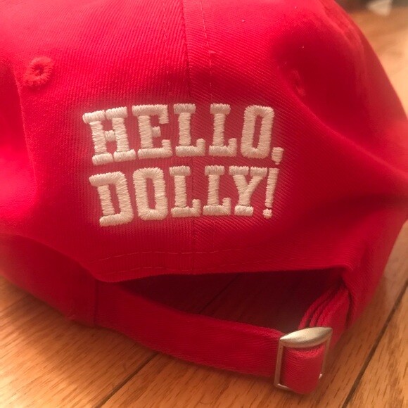 HELLO , DOLLY! HOLY CABOSSES! HATS OFFICIAL MERCHANDISE,. NEW!!
