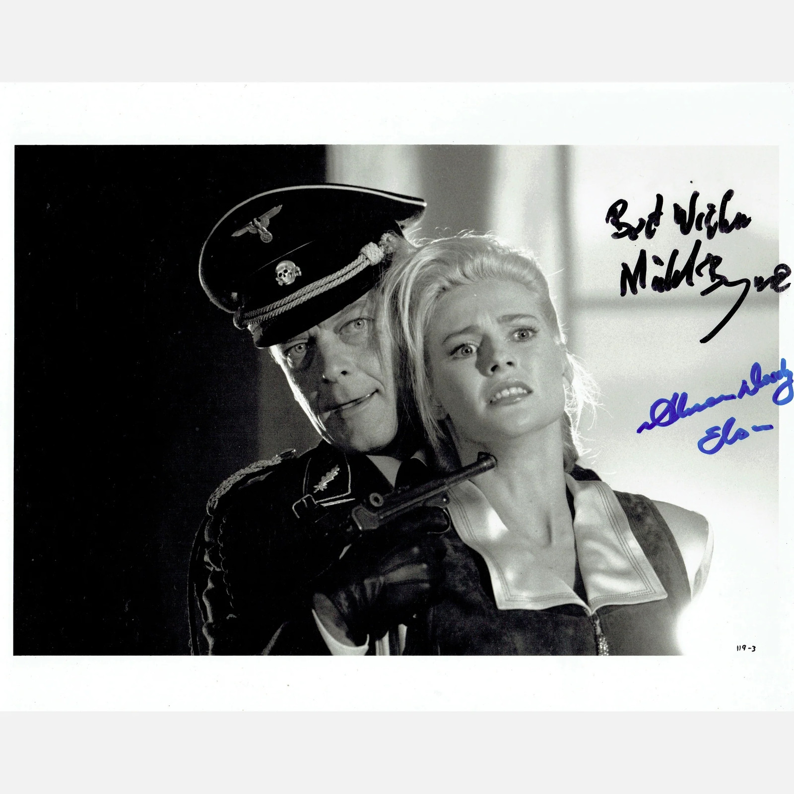MICHAEL BYRNE & ALISON DOODY autographs ACOA signed 8×10 photo INDIANA JONES