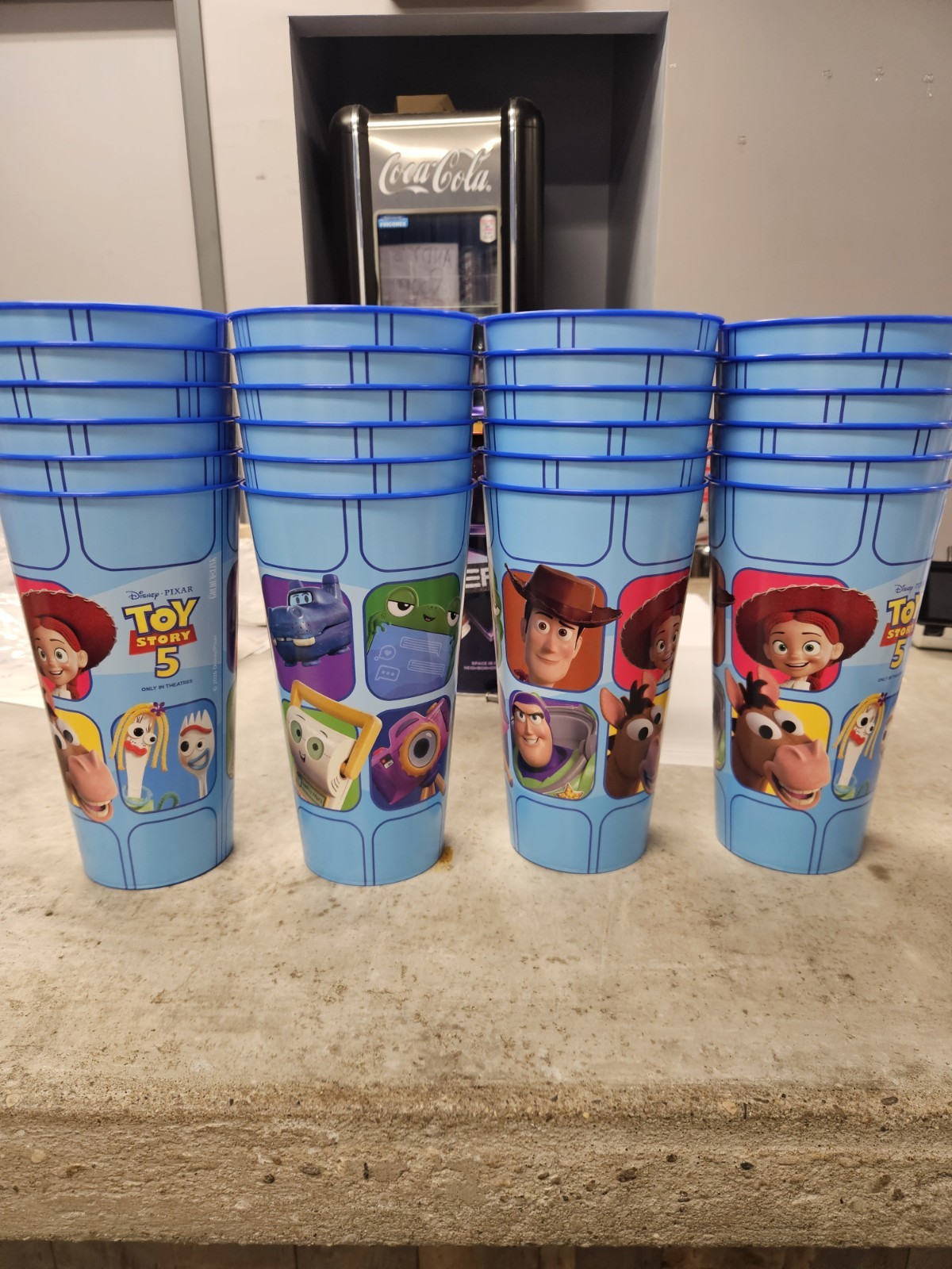 Toy Story 5 Promotional Plastic Cup Movie Collectible – SET of 24 Cups – 44oz
