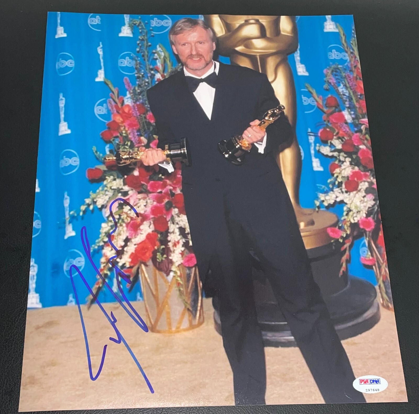 James Cameron Signed Autograph 11×14 Photo Authentic Titanic Oscar Winner PSA C