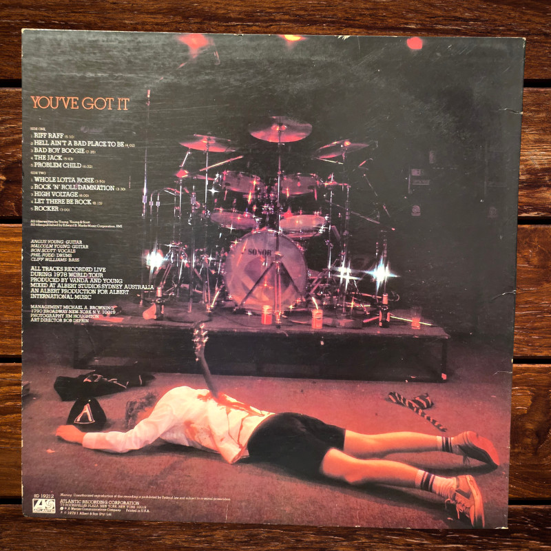 AC/DC Signed Lp***If You Want Blood*** Angus Young
