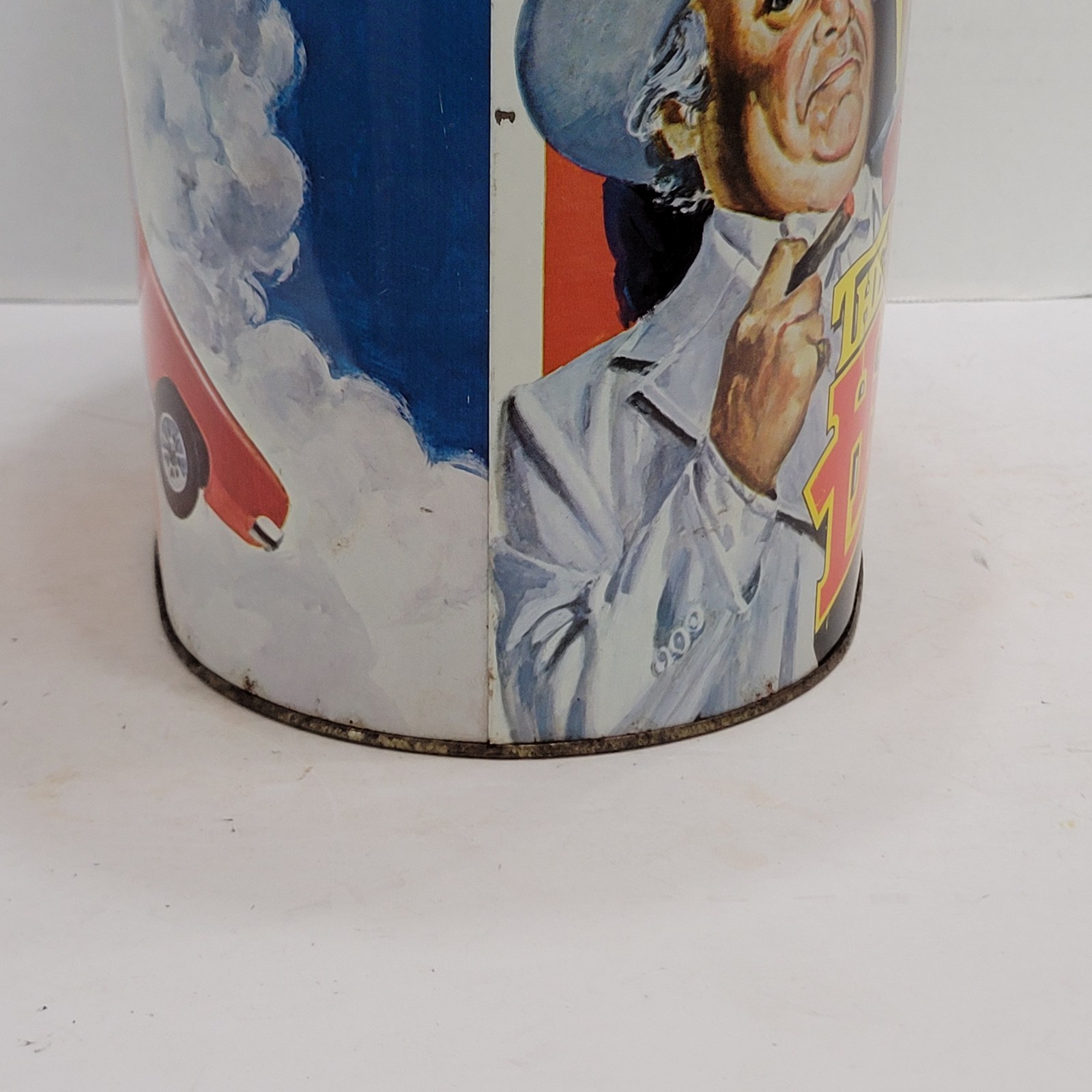 Vintage Cheinco 1981 The Dukes Of Hazzard Metal Trash Garbage Waste Can