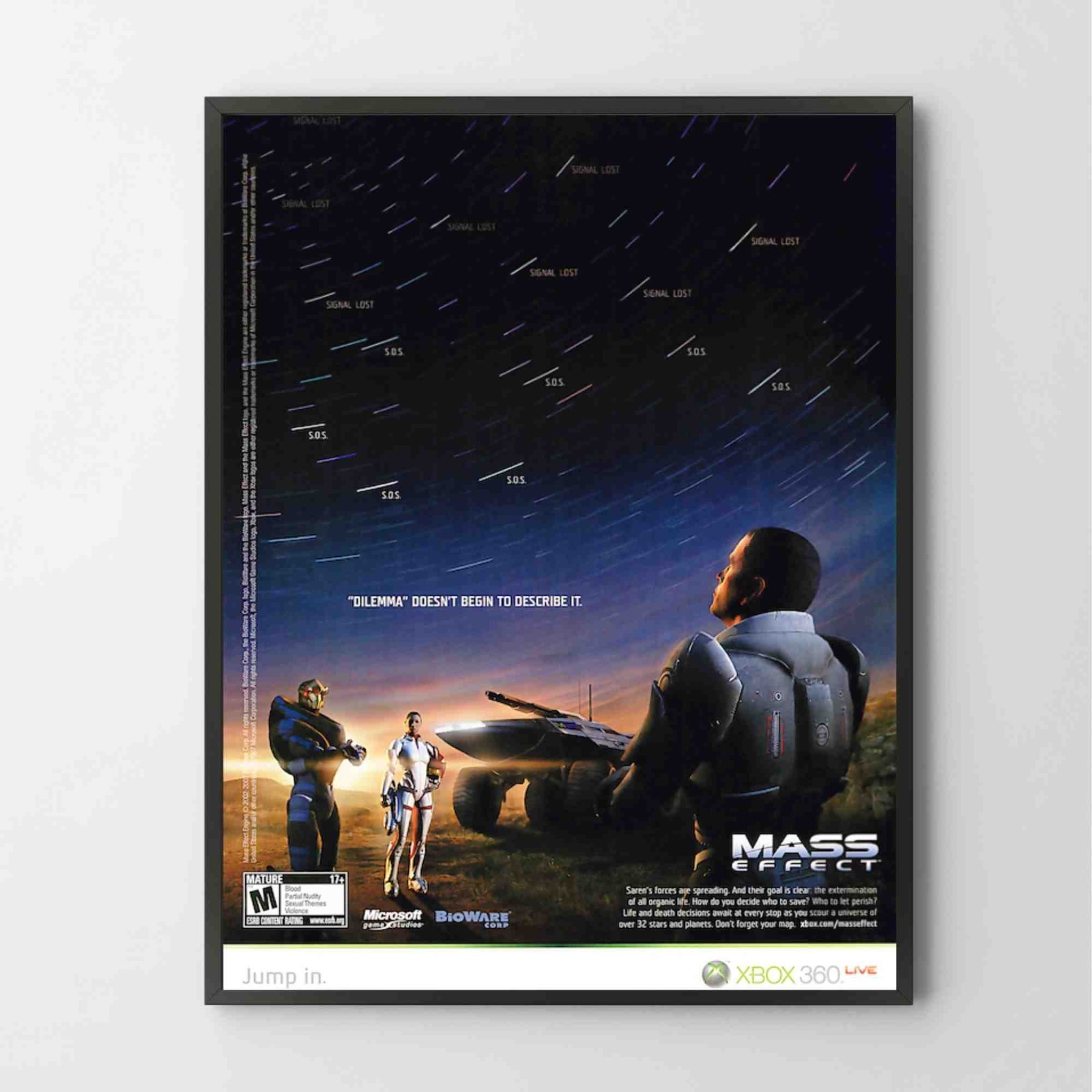 Poster Mass Effect XBOX 360 Premium Unframed Poster Print G1855