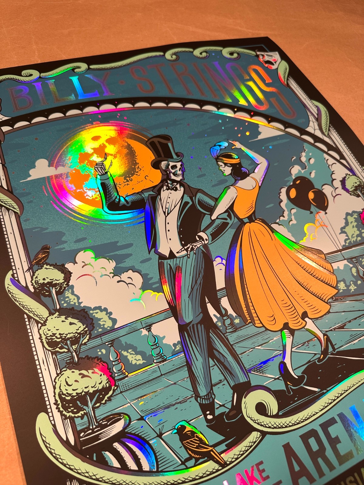 💃 Billy Strings FOIL Poster New Orleans 2023 Uno Lakefront Arena 12/30