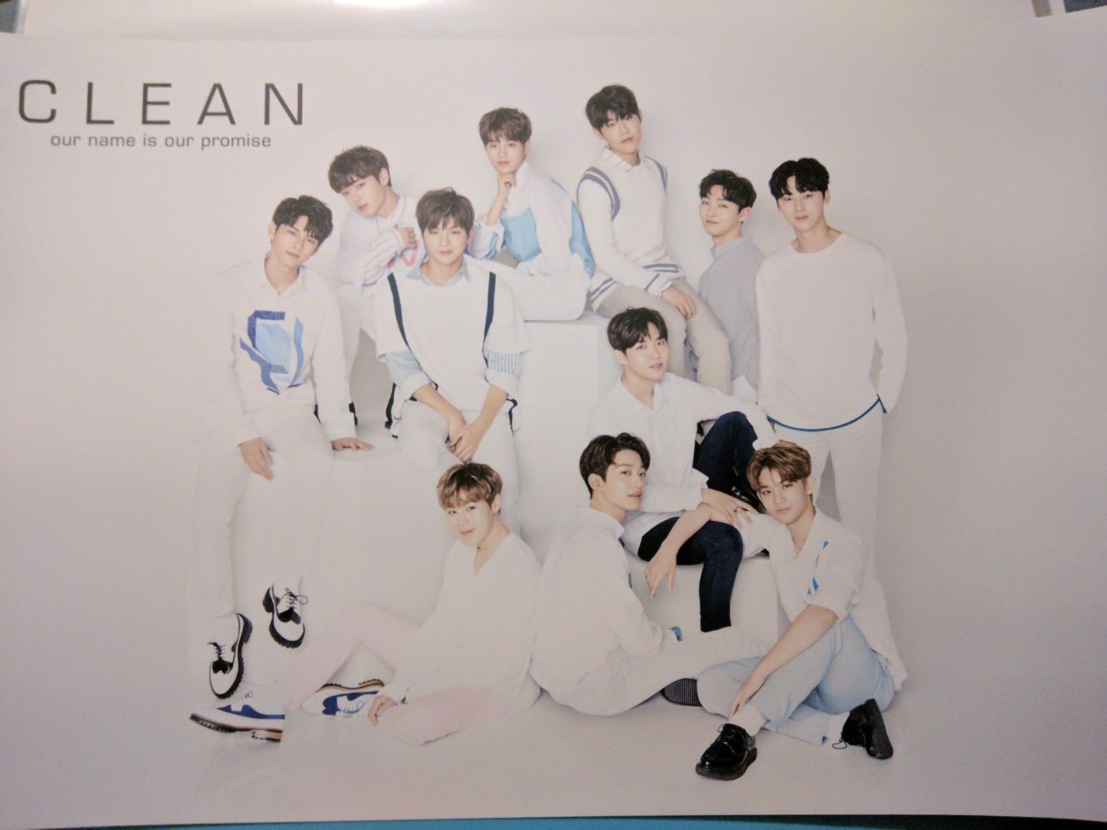 WANNA ONE Clean Bromide Official Poster Kang Daniel Park Ji Hoon Lee Dae Hwi