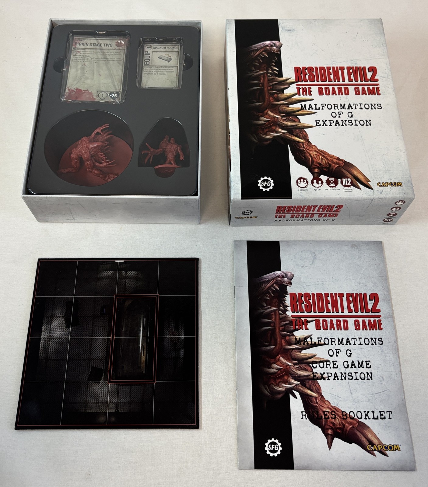 RESIDENT EVIL 2 THE BOARD GAME Malformations Of G Expansion ~ unplayed