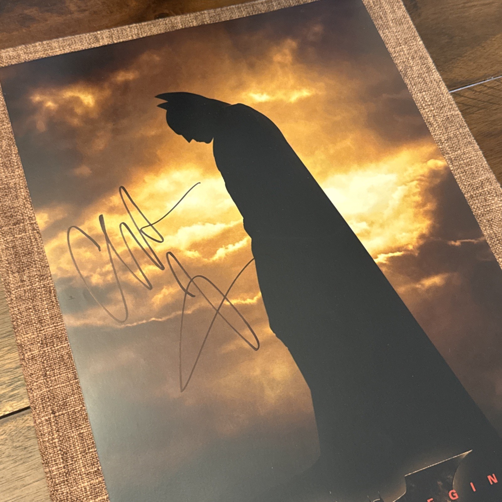 CHRISTIAN BALE SIGNED 11×17 BATMAN AUTOGRAPHED PHOTO ~THE DARK KNIGHT w/COA