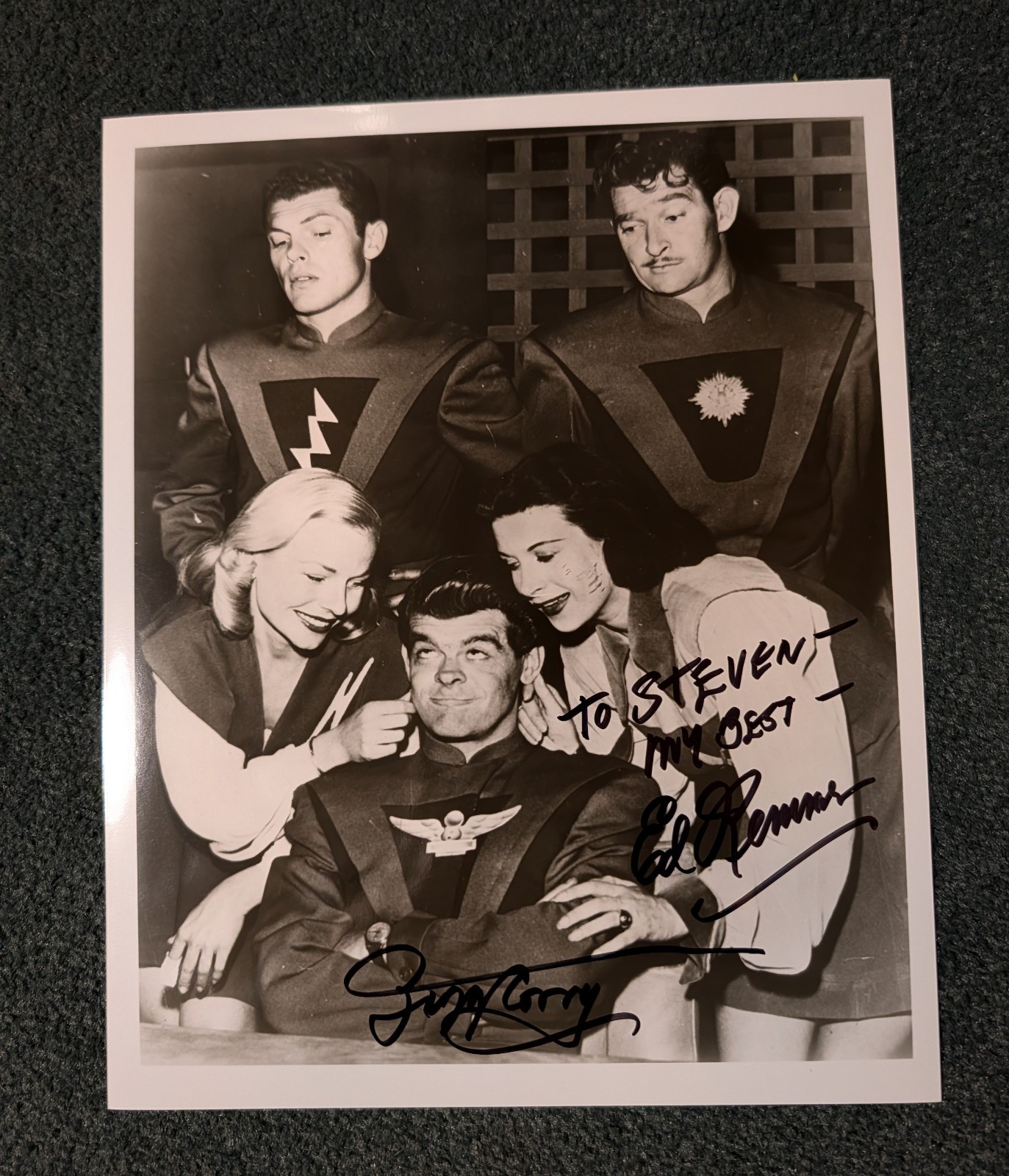 WOW! SPACE PATROL 1950’s SCI-FI TV SHOW 8×10 photo! ED KEMMER AUTOGRAPHED!