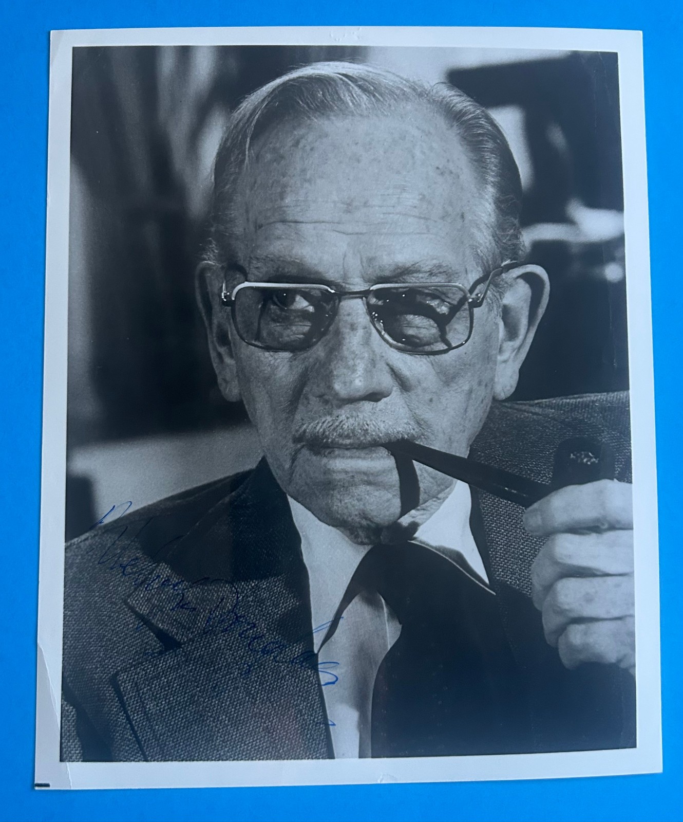 Melvyn Douglas (Hud, Being There, The Best Man) Hand Autographed Signed Photo