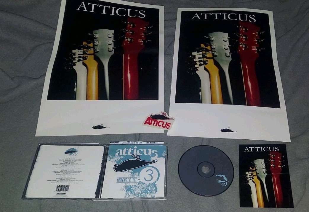 Atticus RARE Promo LOT Posters Cd Sticker Postcard L@@K OG Blink-182 FS Side One