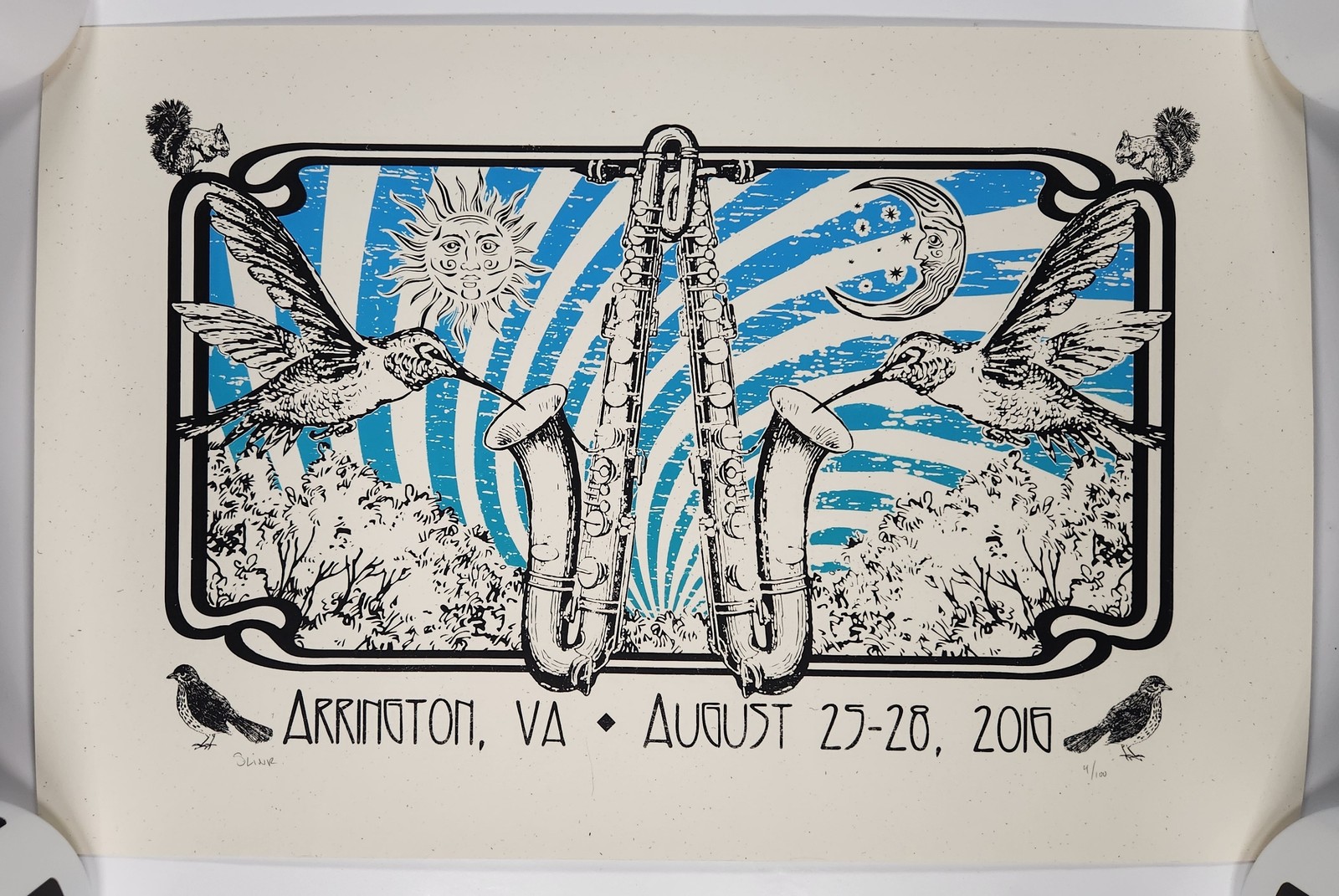 Lockn Festival 2016 Poster Arrington VA 12.5 x 19 Signed Numbered 4/100 Limited