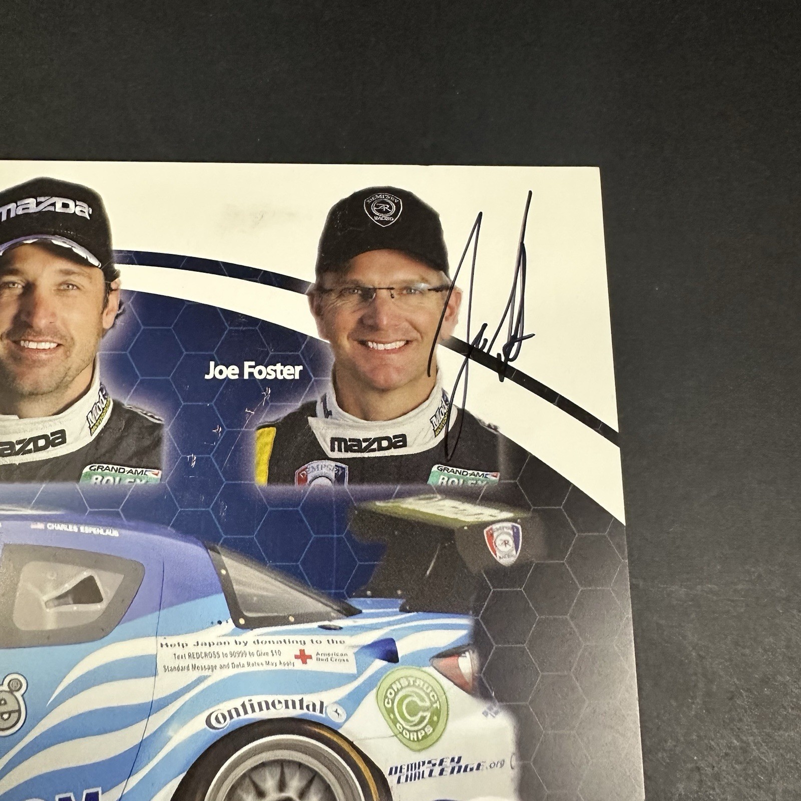 Patrick Dempsey Signed Autographed Racing Poster Card