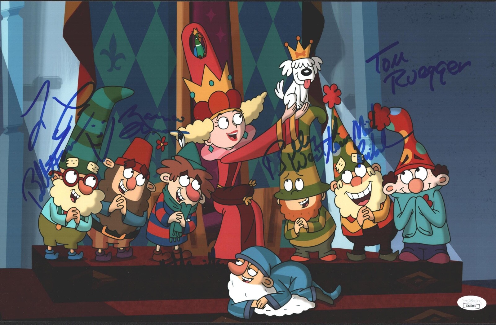 Billy West Bill Farmer +5 Signed 11×17 Disney’s 7D Authentic Auto JSA COA