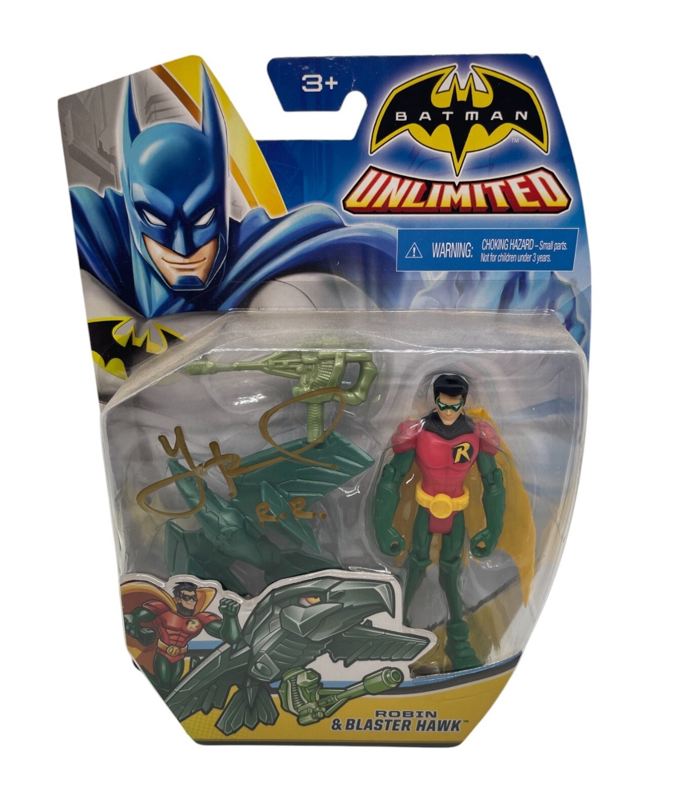 Yuri Lowenthal Signed Red Robin Batman Unlimited Action Figure Autograph JSA COA