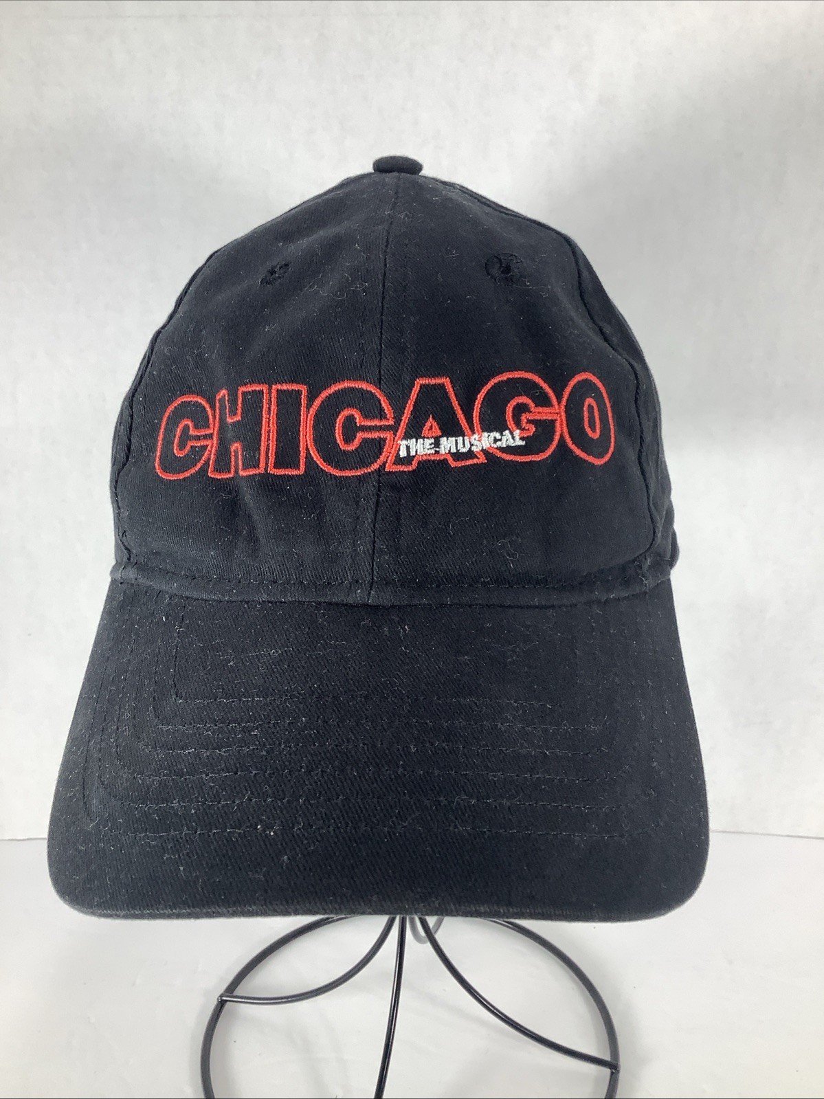 CHICAGO The Musical Broadway Show Black & Red Embroidered Adjustable Cap/Hat