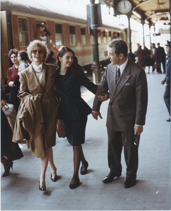 Godfather 3 Diane Keaton Al Pacino Sophia Coppola Train Station Vintage Photo