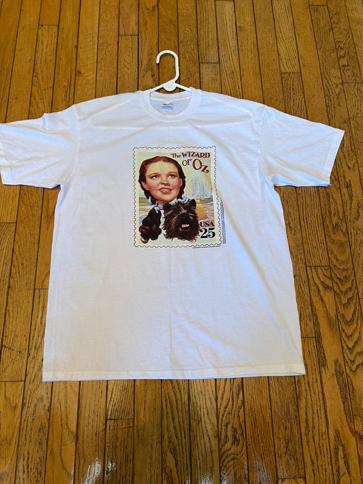 The Wizard of Oz 1990 Postage Stamp T Shirt Dorothy & Toto X-Large 46-48 USA