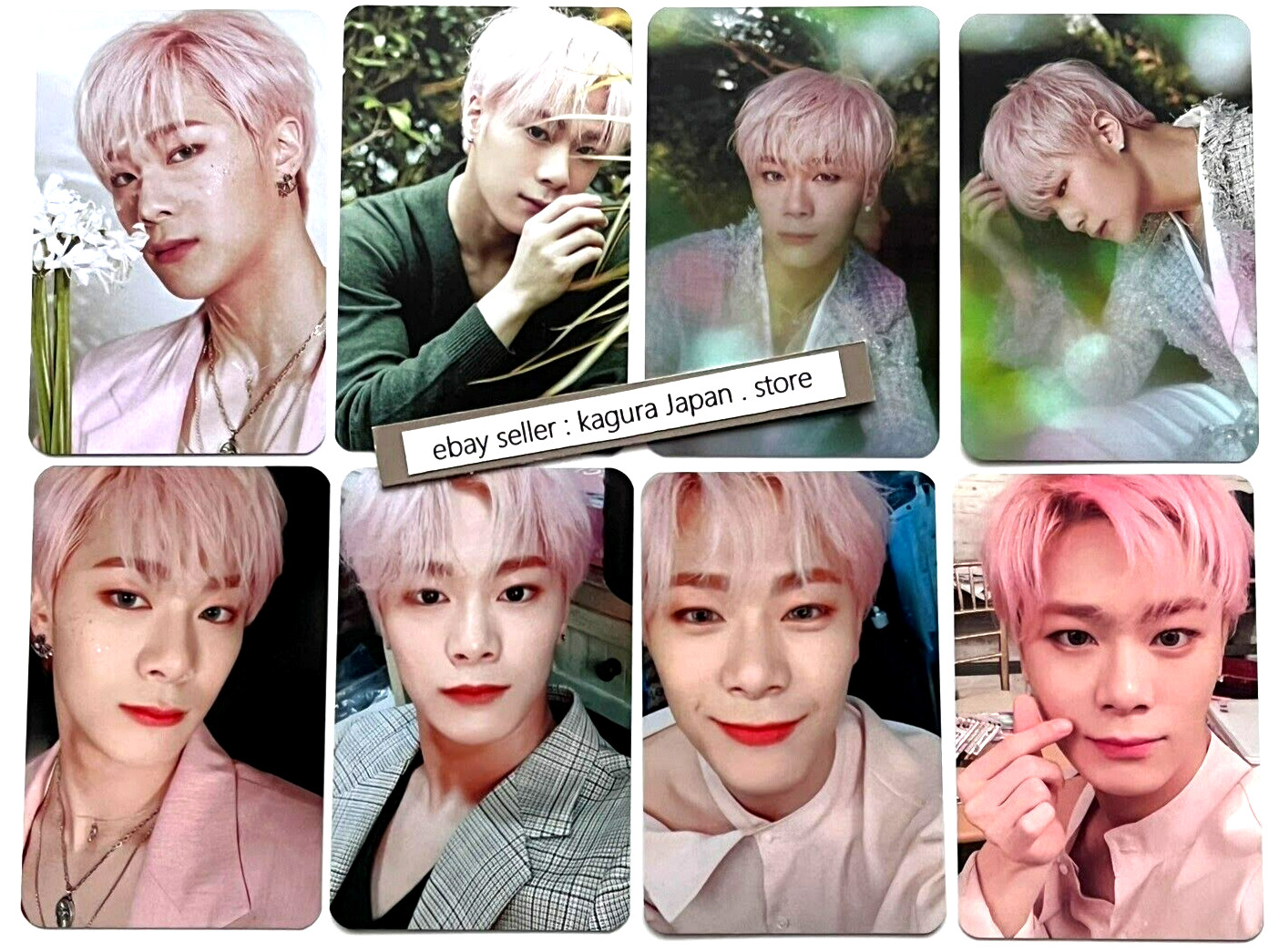 ASTRO MOONBIN MOON BIN All Light White & Green ver. Photocard Complete Set of 8