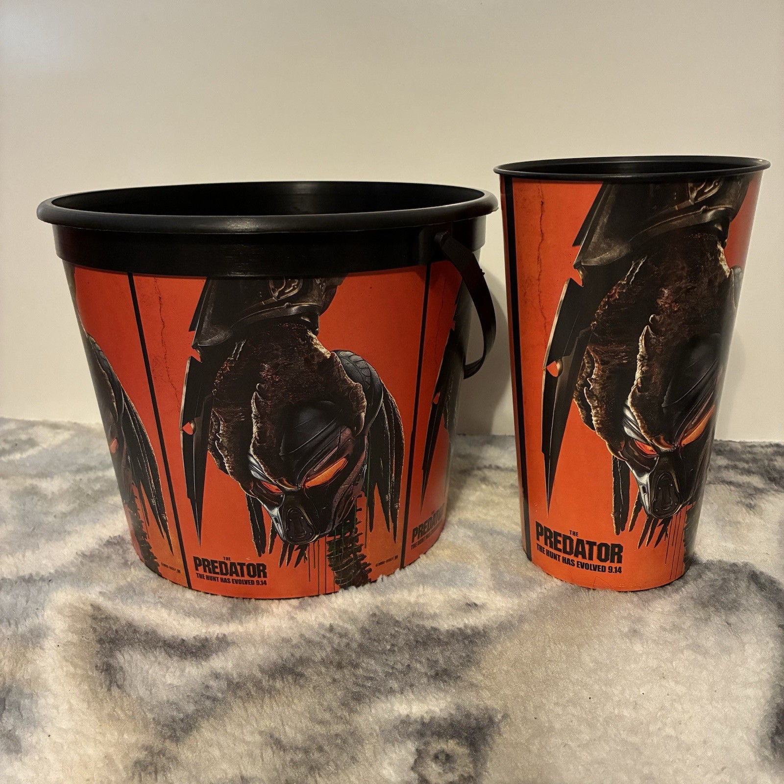 The Predator 2018 Movie Theater Promo Soda Cup and Bucket w Handle Merch Print
