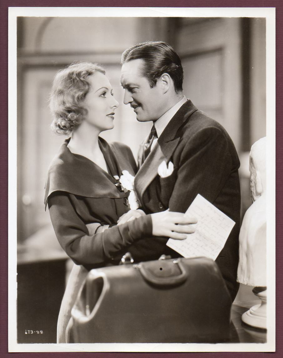 Karen Morley & Edmund Lowe in DINNER AT EIGHT Vintage Photo