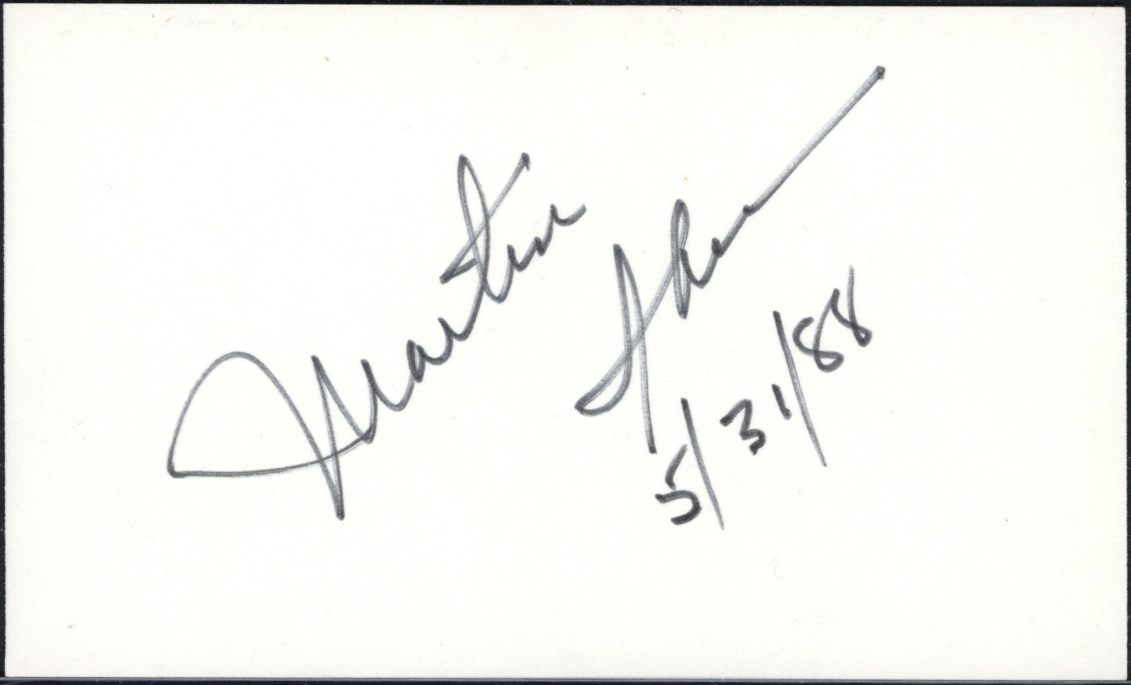 Martin Sheen Autograph – 1988