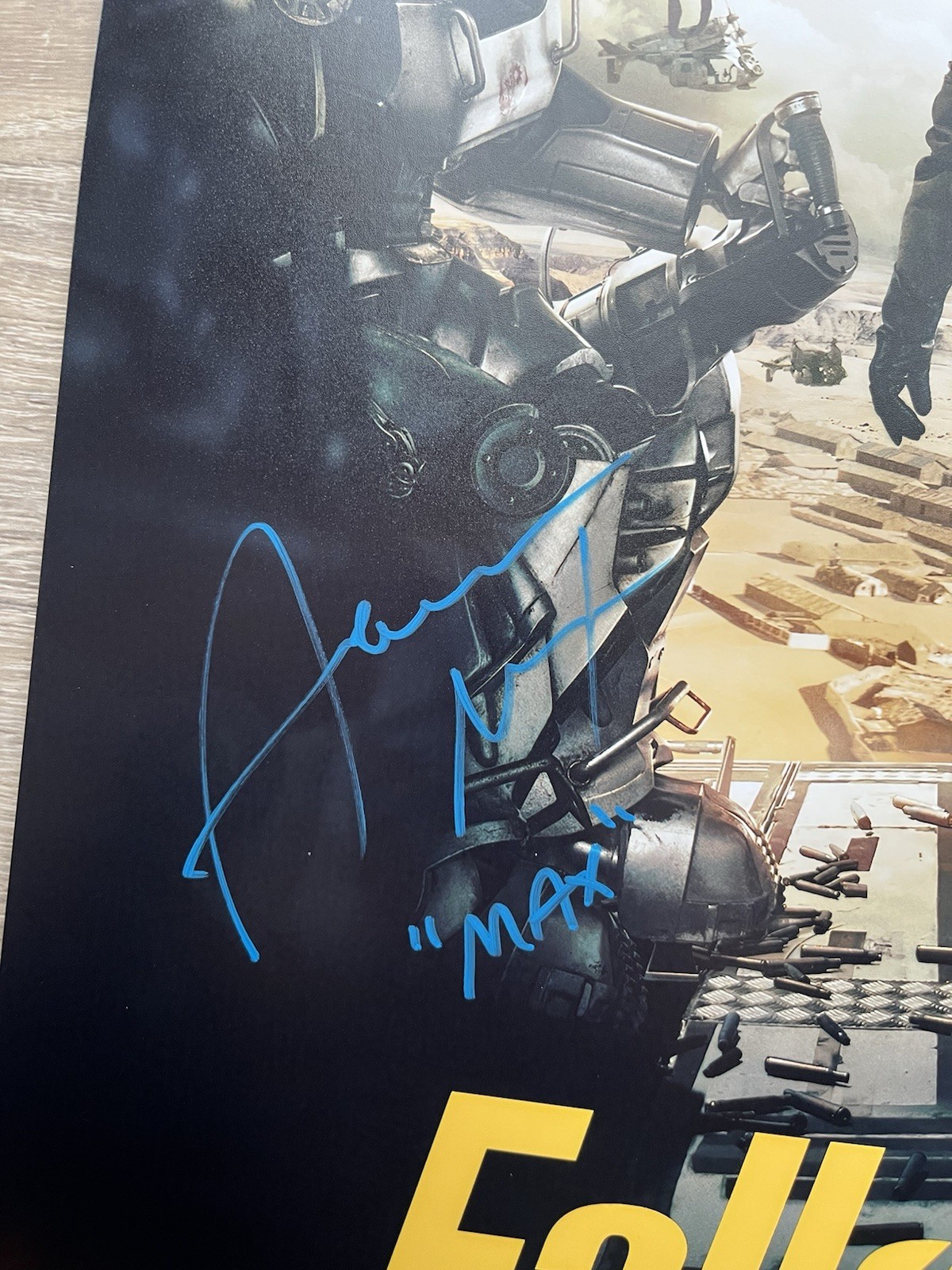Aaron Moten Signed Inscribed Fallout 11×17 Photo Beckett COA Maximus