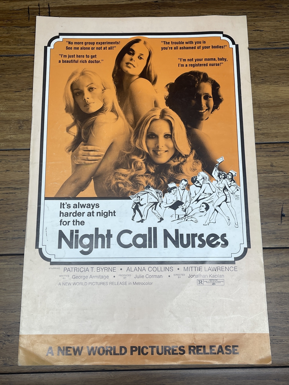 Night Call Nurses Press Book Kit Movie Poster 1972 John Kaplan Alana Collins JD