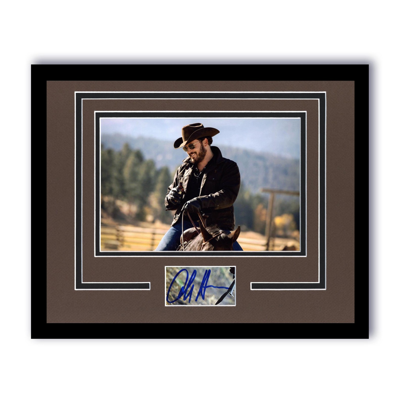 Cole Hauser “Yellowstone” AUTOGRAPH Signed Rip Photo Framed 11×14 Display C ACOA