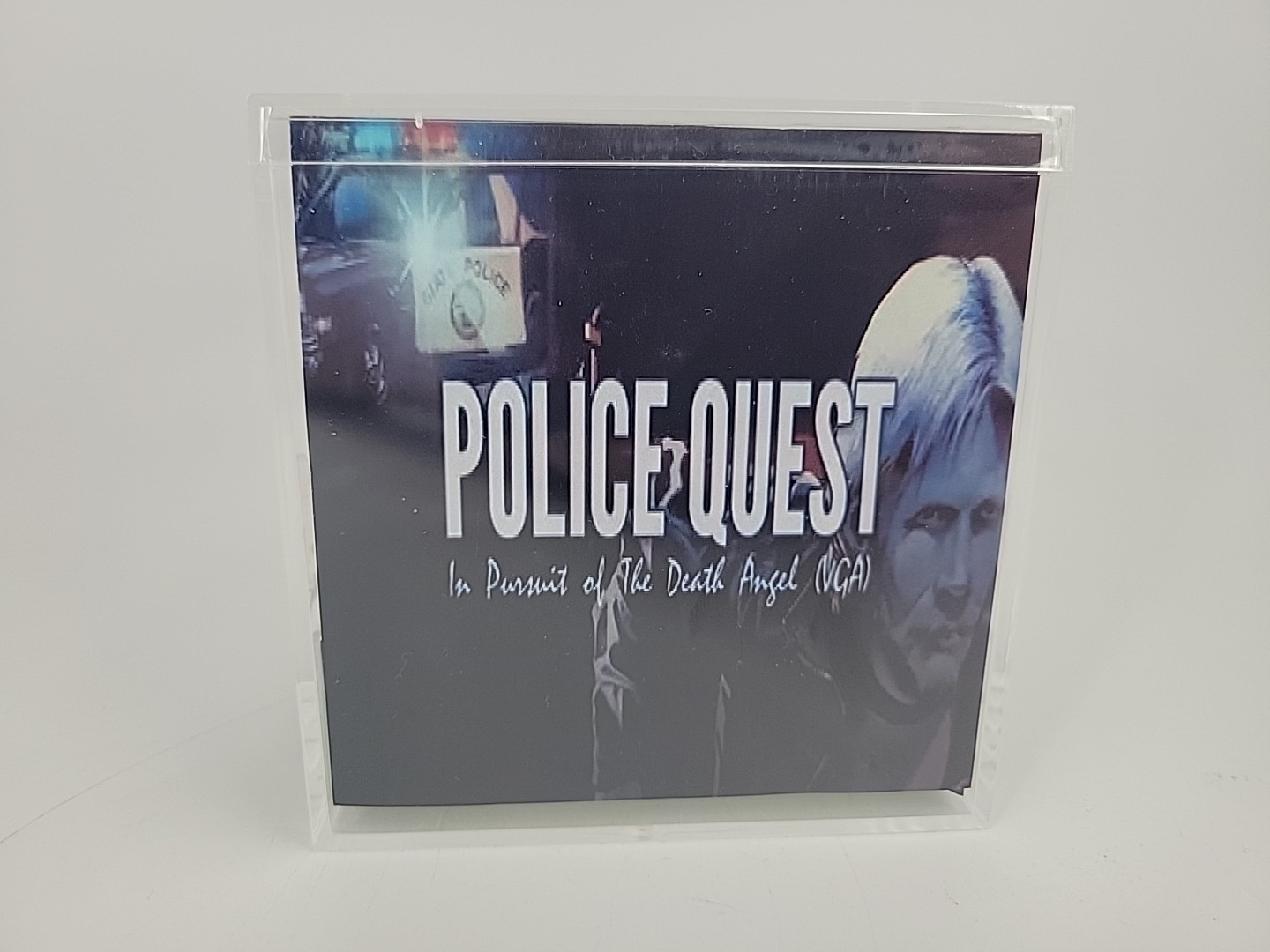 Police Quest Big Box Homage Retro PC 3D Cube Diorama Video Game Fan Art