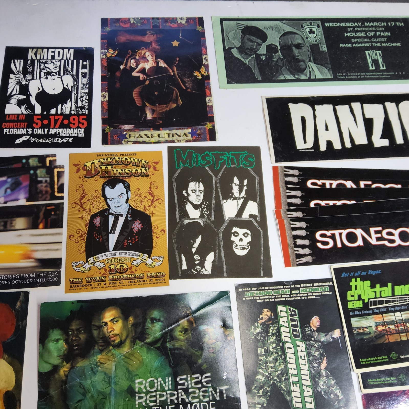 Monster breaks Postcard 1998 virgin mega store promo card 6×4 live performance