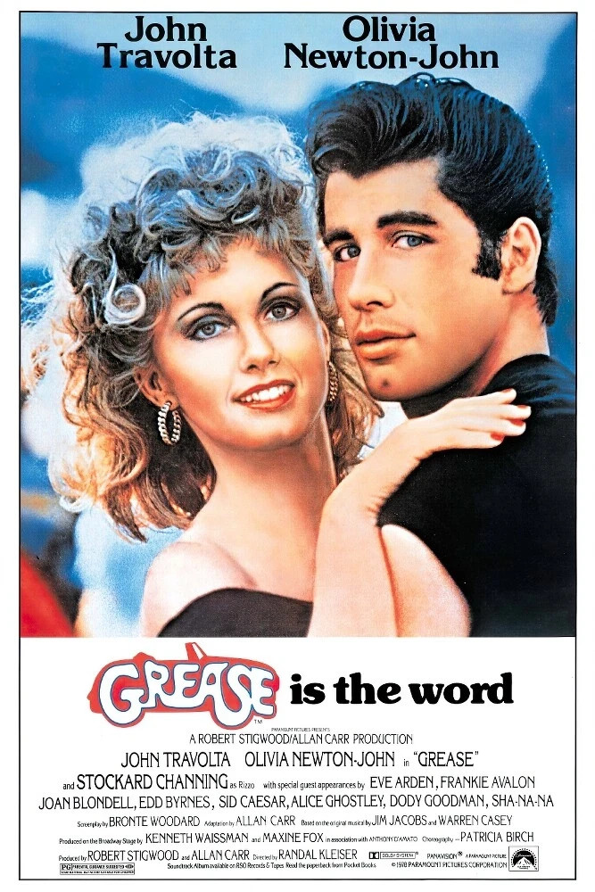 Grease 1978 Movie Poster 24″x36″ Framed