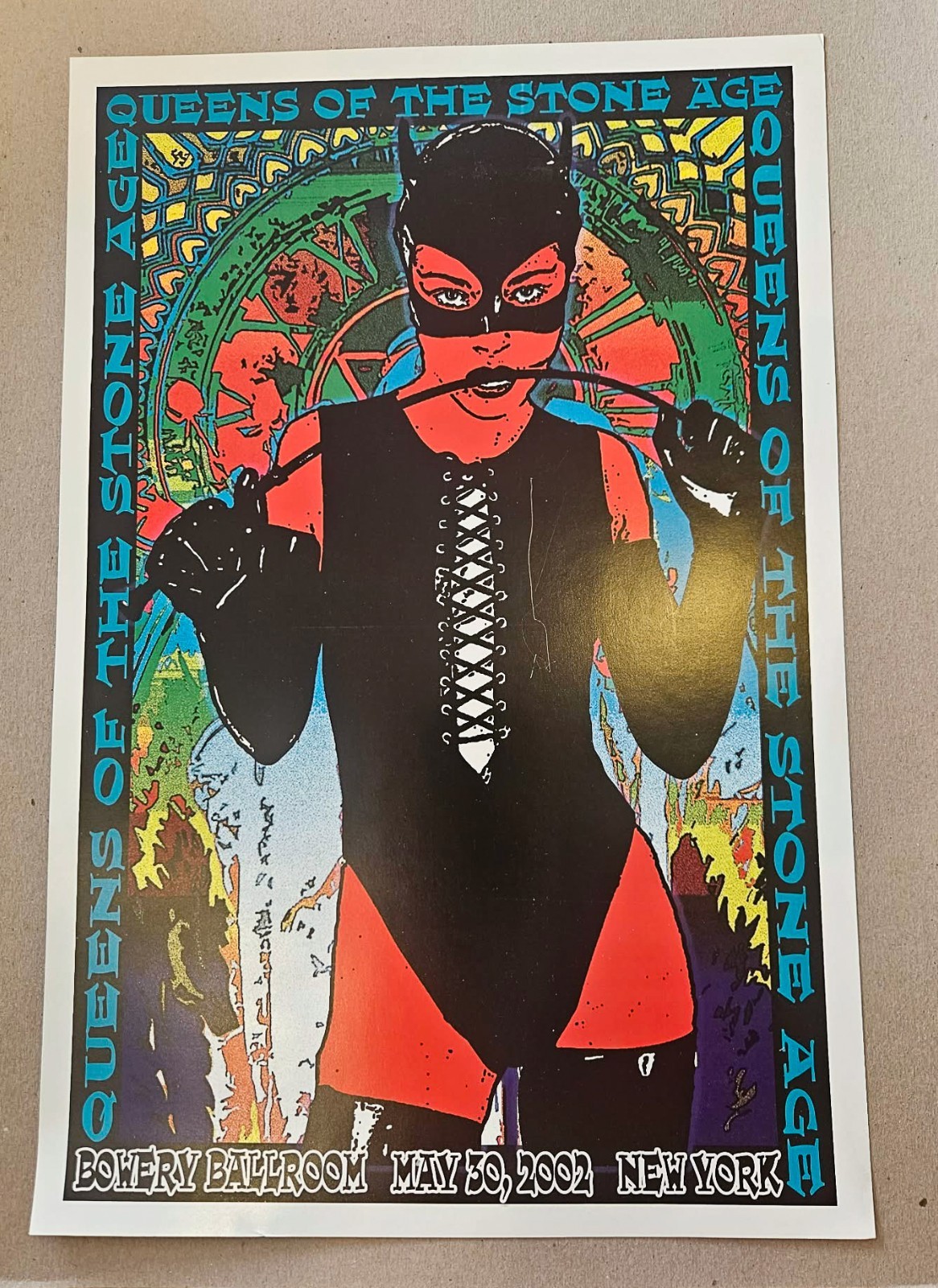 Justin Hampton Poster Queens of the Stone Age Bowery Ballroom NY 5/30/2002 Grohl