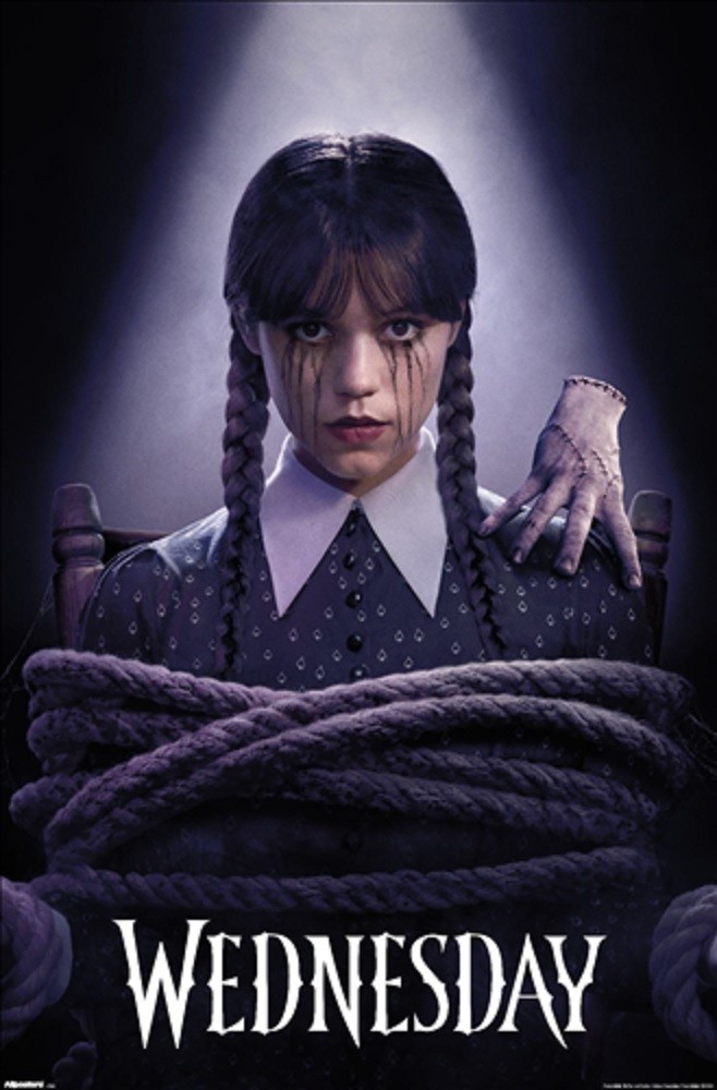 Wednesday- Poster -Hand-Addams Family-Licensed-New In Plastic-Rolled-22×34