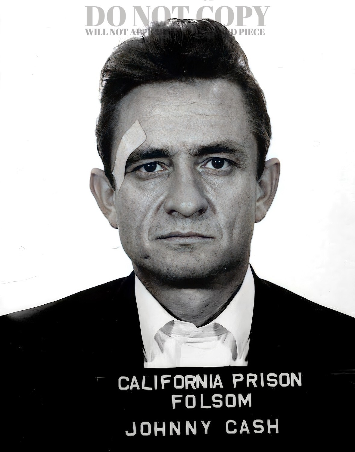 Johnny Cash Mugshot Photograph 11 X 14 – Rare 1966 Folsom Prison – Poster Print