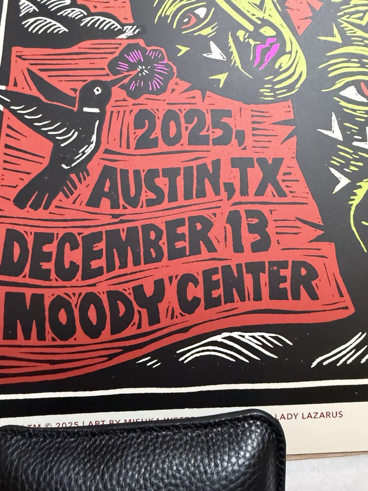 Billy Strings Poster Dec 13,14 Moody Center Austin Mishka Westell SE 34/450