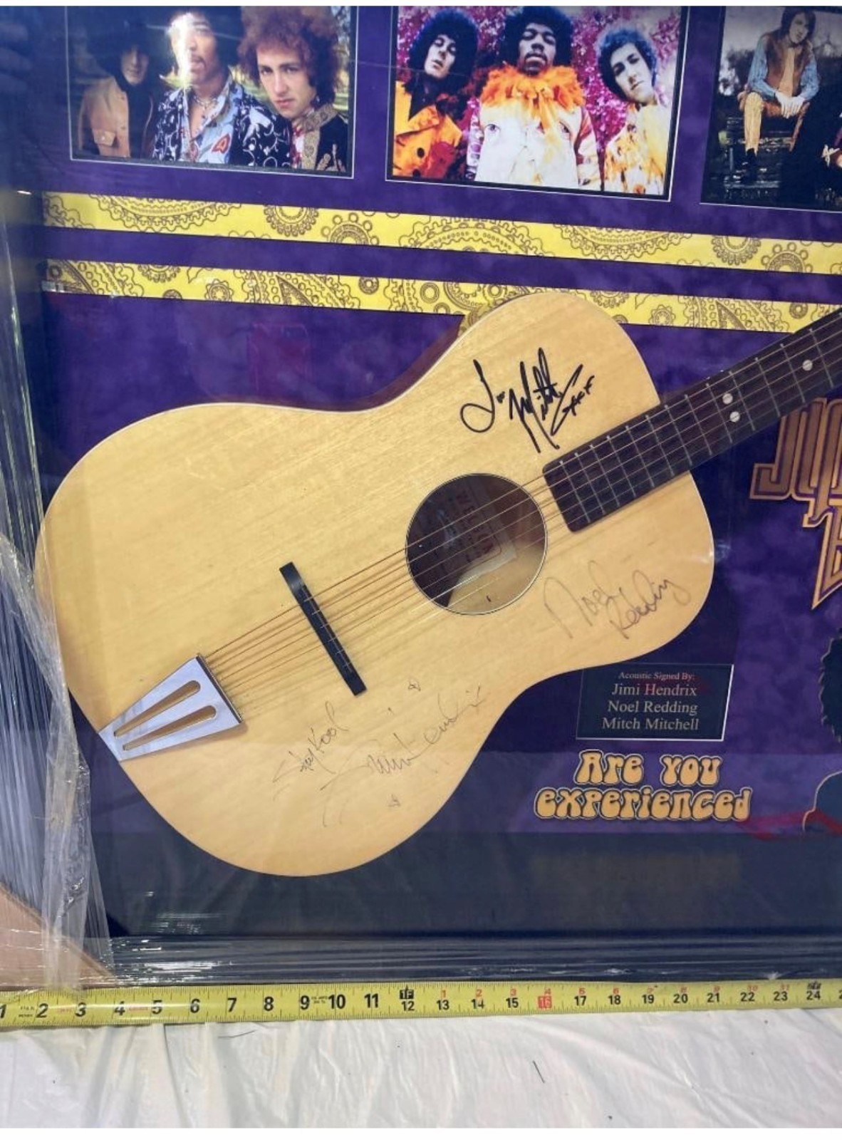 🎸 Jimi Hendrix Experience Signed Welson Acoustic Guitar – Jimi Noel Mitch 🎸