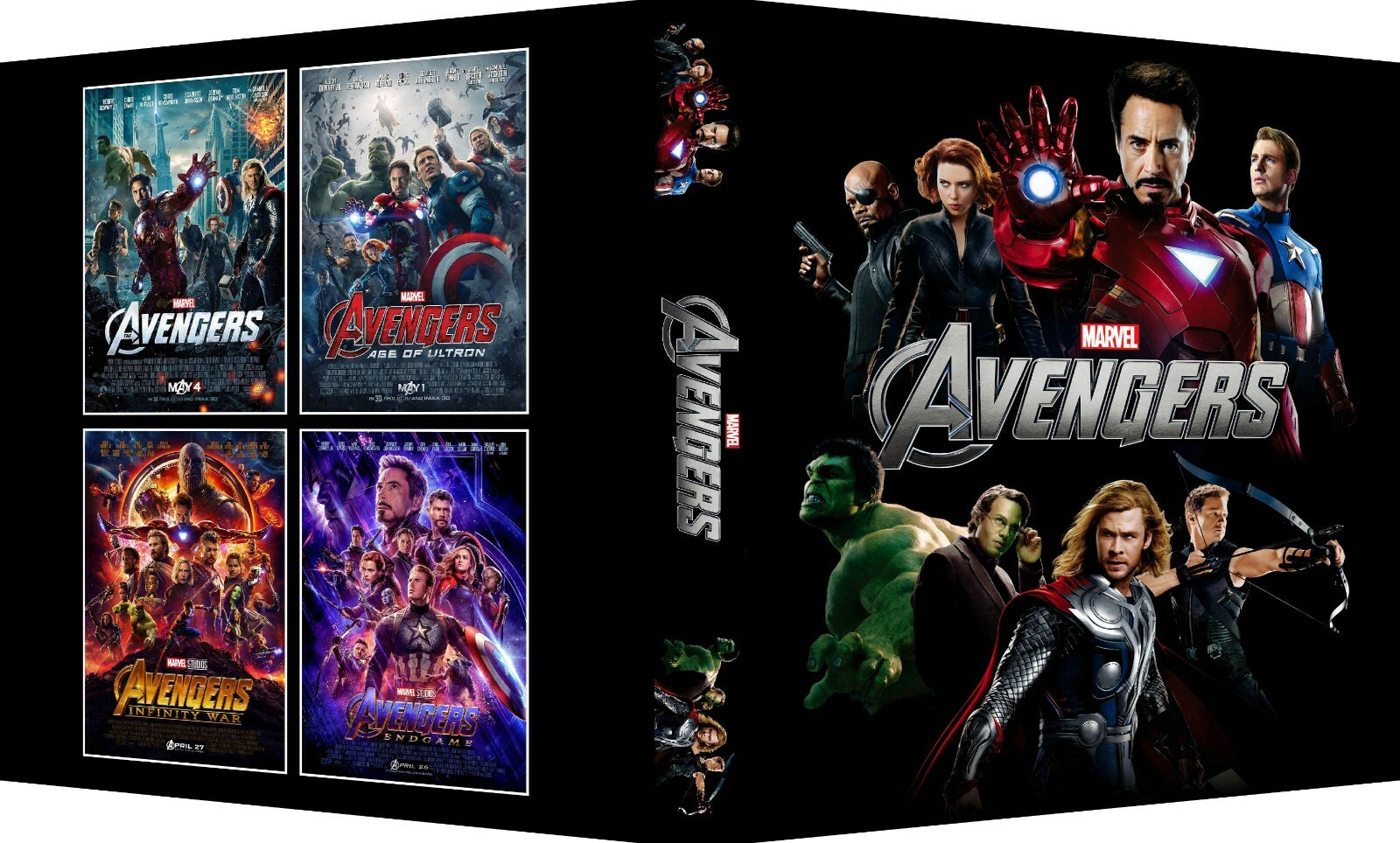 AVENGERS ANTHOLOGY Custom 3-Ring Binder Photo Album ULTRON/INFINITY WAR/ENDGAME