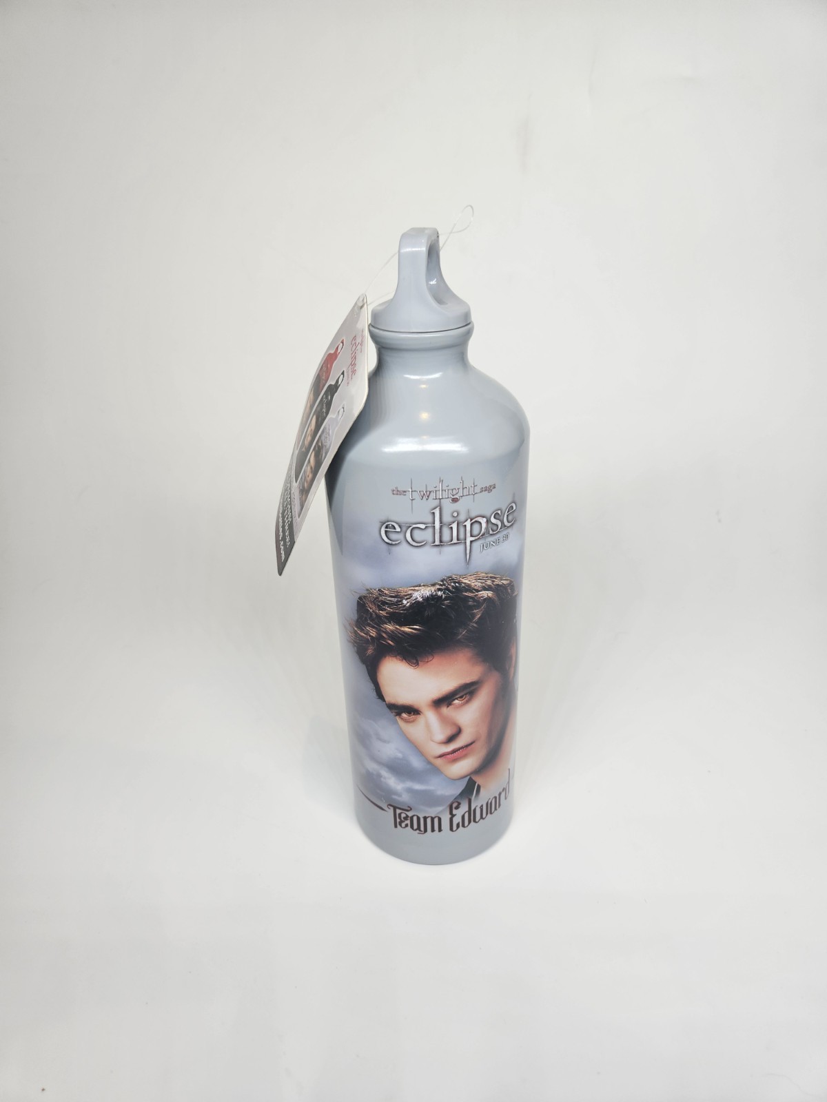 Twilight Saga Eclipse Team Edward Aluminum Gray Water Bottle New w/ Tags 33floz