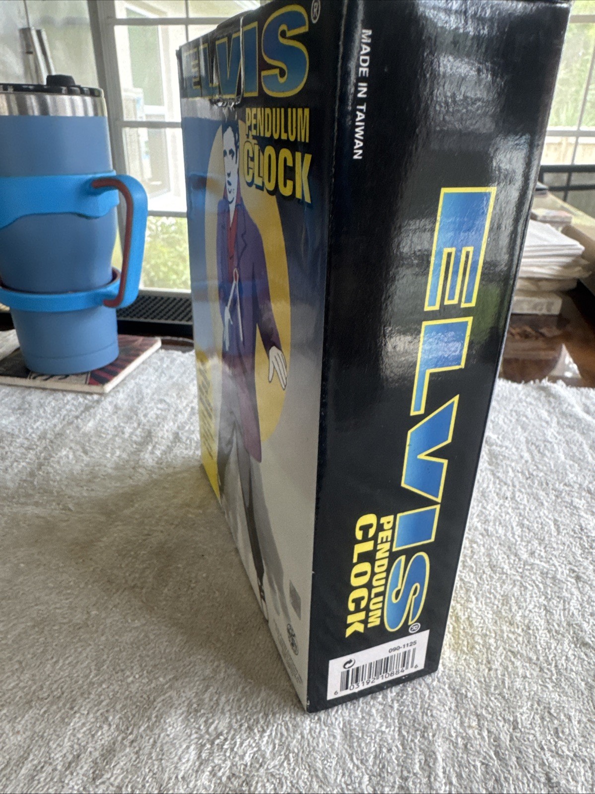 Elvis Presley Pendulum Swinging Legs Plastc Clock Works Brand New